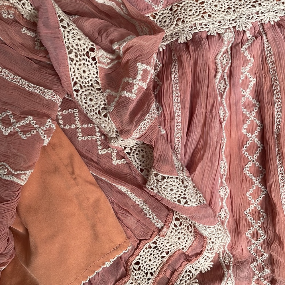 Anthropologie Floreat Orchard Off-Shoulder Dress - Picture 9 of 14